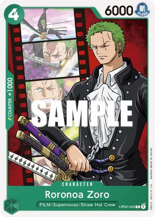 Roronoa Zoro - OP02-043 - Common available at 401 Games Canada