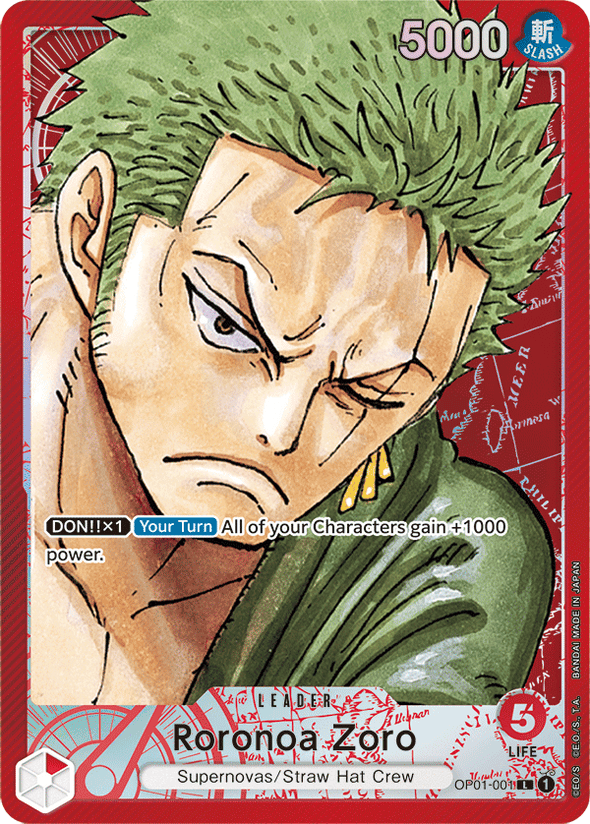 Roronoa Zoro (Parallel) - OP01-001 - Leader available at 401 Games Canada