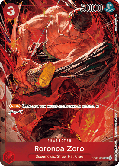 Roronoa Zoro (Parallel) - OP01-025 - Super Rare available at 401 Games Canada