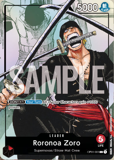 Roronoa Zoro (Premium Card Collection) - OP01-001 - Leader available at 401 Games Canada