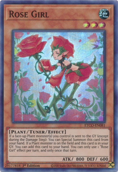 Rose Girl - ETCO-EN081 - Super Rare - 1st Edition available at 401 Games Canada