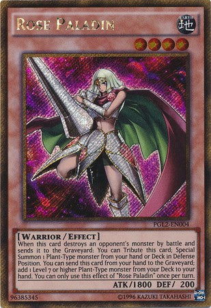 Rose Paladin - PGL2-EN004 - Gold Secret Rare - Unlimited available at 401 Games Canada