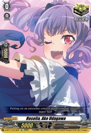 Roselia, Ako Udagawa - D-BT11/EX19EN - Extra Rare available at 401 Games Canada