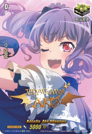 Roselia, Ako Udagawa (Signature) - D-BT11/EX19EN-S - Extra Rare available at 401 Games Canada