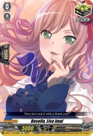 Roselia, Lisa Imai - D-BT11/EX18EN - Extra Rare available at 401 Games Canada