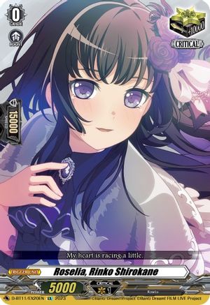 Roselia, Rinko Shirokane - D-BT11/EX20EN - Extra Rare available at 401 Games Canada