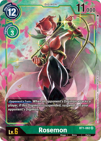 Rosemon (Alternate Art) - BT1-082 - Super Rare available at 401 Games Canada