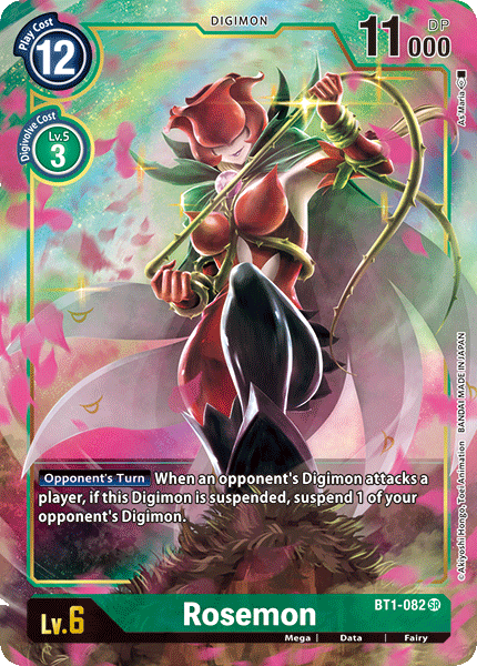 Rosemon (Alternate Art) - BT1-082 - Super Rare available at 401 Games Canada