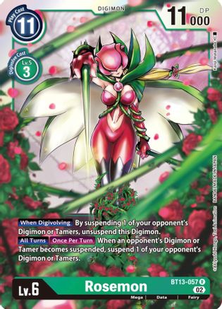 Rosemon - BT13-057 - Rare available at 401 Games Canada