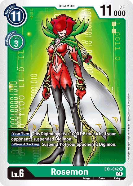 Rosemon - EX1-042 - Uncommon available at 401 Games Canada