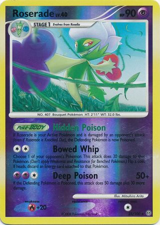 Roserade - 23/100 - Rare - Reverse Holo available at 401 Games Canada