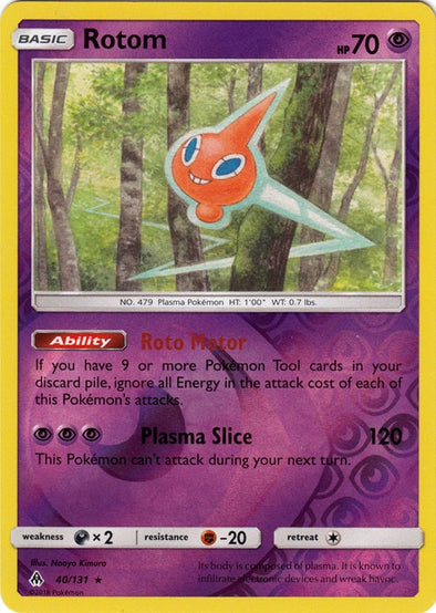 Rotom - 40/131 - Rare - Reverse Holo available at 401 Games Canada