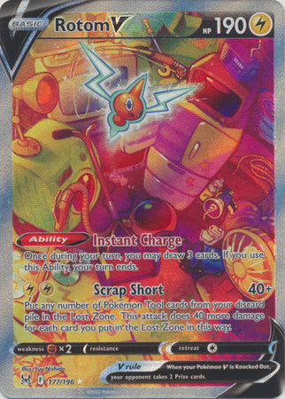 Rotom V - 177/196 - Alternate Art Ultra Rare available at 401 Games Canada