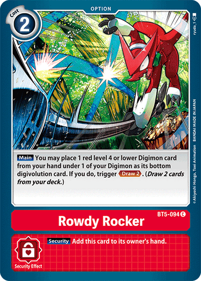 Rowdy Rocker - BT5-094 - Common available at 401 Games Canada