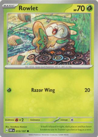 Rowlet - 013/197 - Common available at 401 Games Canada