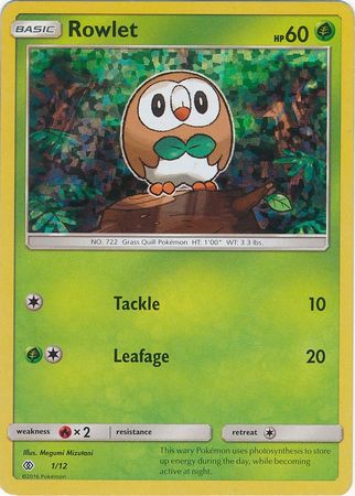 Rowlet - 1/12 - McDonald's Holo - Promo available at 401 Games Canada