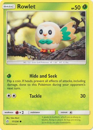 Rowlet - 17/236 - Common available at 401 Games Canada