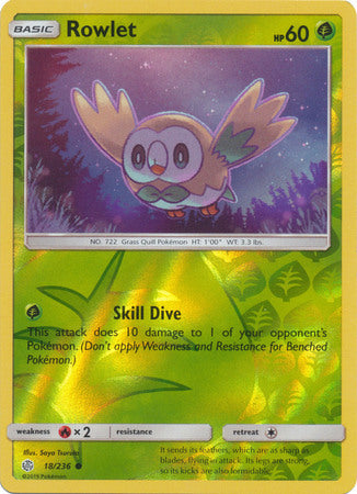 Rowlet - 18/236 - Common - Reverse Holo available at 401 Games Canada