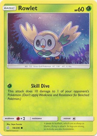 Rowlet - 18/236 - Common available at 401 Games Canada