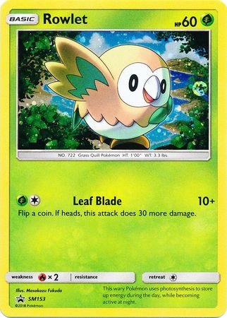 Rowlet - SM153 - Holo Promo available at 401 Games Canada