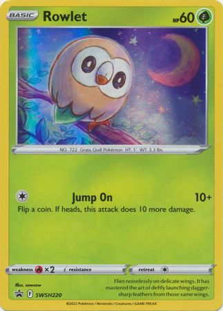 Rowlet - SWSH220 - Holo Promo available at 401 Games Canada