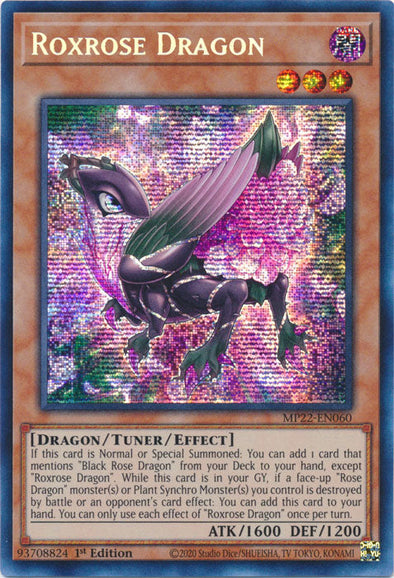 Roxrose Dragon - MP22-EN060 - Prismatic Secret Rare - 1st Edition available at 401 Games Canada