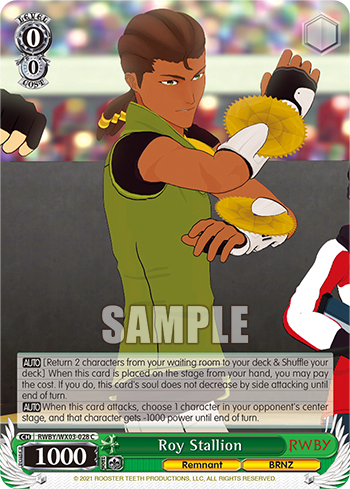 Roy Stallion - RWBY/WX03-E028 - Common available at 401 Games Canada