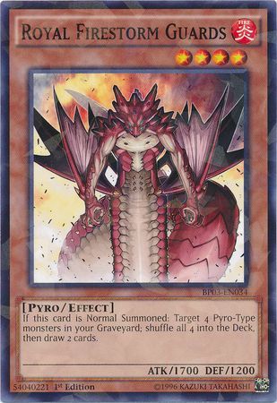 Royal Firestorm Guards - BP03-EN034 - Rare - 1st Edition available at 401 Games Canada