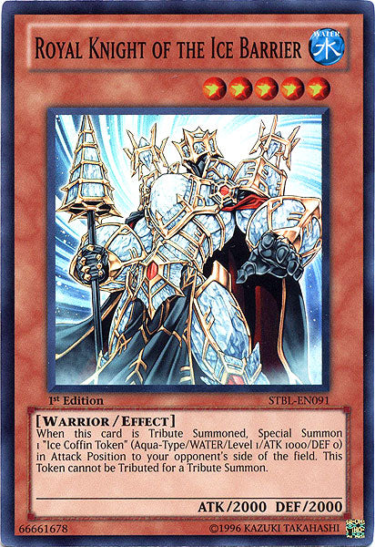 Royal Knight of the Ice Barrier - STBL-EN091 - Super Rare - 1st Edition available at 401 Games Canada