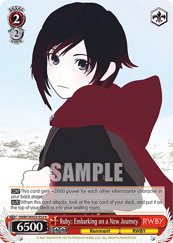 Ruby: Embarking on a New Journey - RWBY/WX03-052 - Rare available at 401 Games Canada