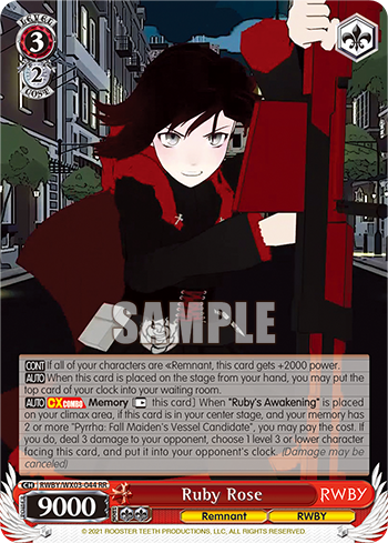 Ruby Rose - RWBY/WX03-044 - Double Rare available at 401 Games Canada