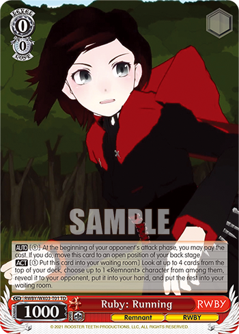 Ruby: Running - RWBY/WX03-ET01 - Trial Deck available at 401 Games Canada