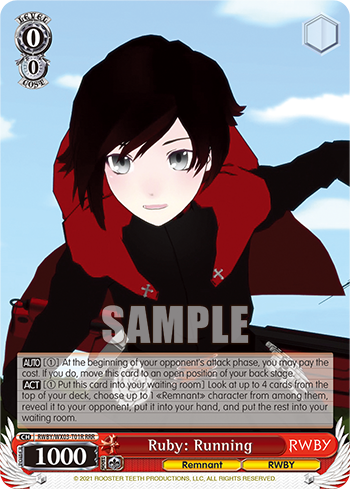 Ruby: Running - RWBY/WX03-ET01R - Triple Rare available at 401 Games Canada