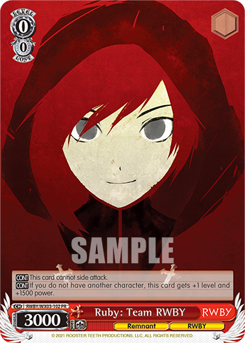 Ruby: Team RWBY - RWBY/WX03-E102 - Promo available at 401 Games Canada