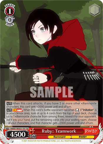 Ruby: Teamwork - RWBY/WX03-ET07 - Trial Deck available at 401 Games Canada