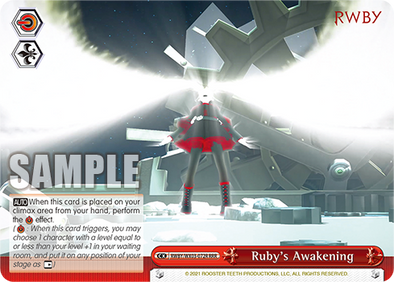 Ruby's Awakening - RWBY/WX03-E072R - Triple Rare available at 401 Games Canada