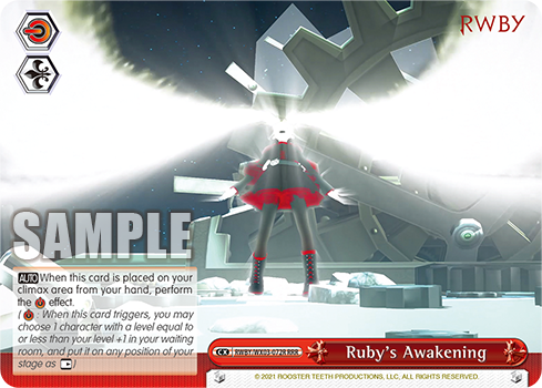 Ruby's Awakening - RWBY/WX03-E072R - Triple Rare available at 401 Games Canada