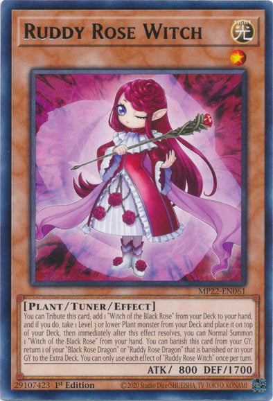 Ruddy Rose Witch - MP22-EN061 - Rare - 1st Edition available at 401 Games Canada