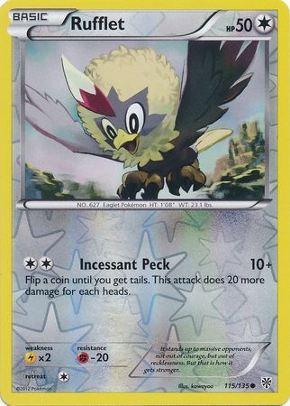 Rufflet - 115/135 - Common - Reverse Holo available at 401 Games Canada