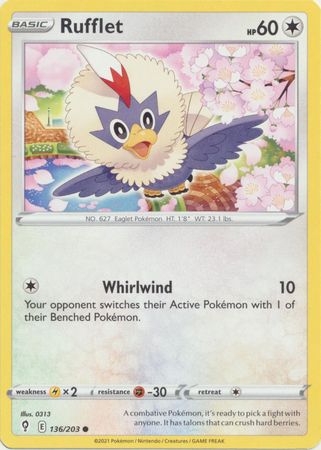 Rufflet - 136/203 - Common available at 401 Games Canada