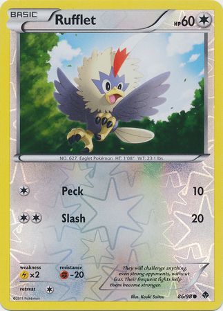 Rufflet - 86/98 - Common - Reverse Holo available at 401 Games Canada