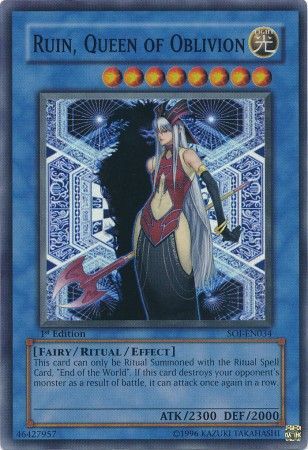 Ruin, Queen of Oblivion - SOI-EN034 - Super Rare - 1st Edition available at 401 Games Canada