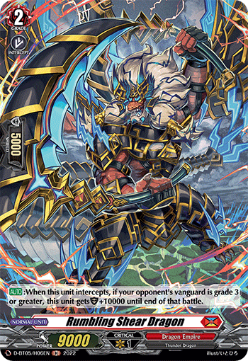 Rumbling Shear Dragon - D-BT05/H06 - Holo Rare available at 401 Games Canada