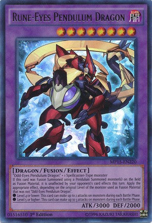 Rune-Eyes Pendulum Dragon - MP15-EN220 - Ultra Rare - 1st Edition available at 401 Games Canada