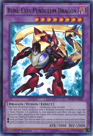 Rune-Eyes Pendulum Dragon - SECE-EN045 - Ultra Rare - 1st Edition available at 401 Games Canada