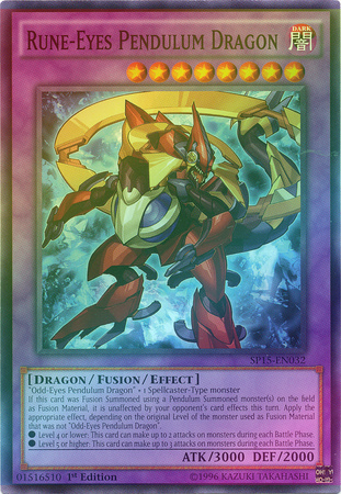 Rune-Eyes Pendulum Dragon - SP15-EN032 - Shatterfoil Rare - 1st Edition available at 401 Games Canada