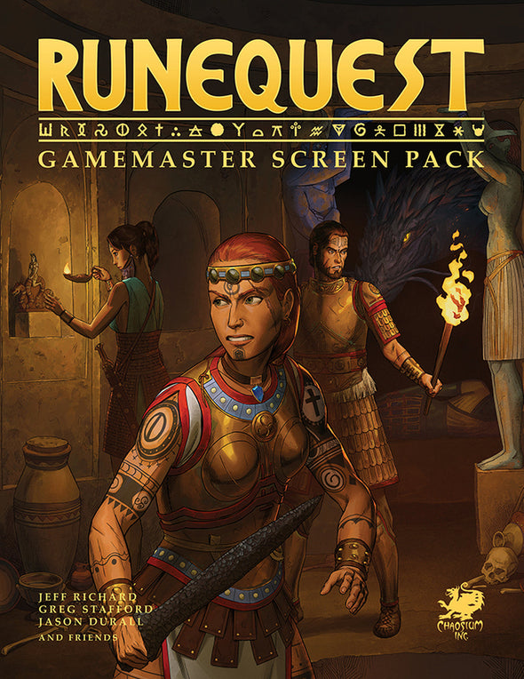 RuneQuest: Gamemaster Screen Pack available at 401 Games Canada