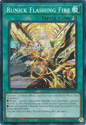 Runick Flashing Fire - TAMA-EN030 - Super Rare - 1st Edition available at 401 Games Canada