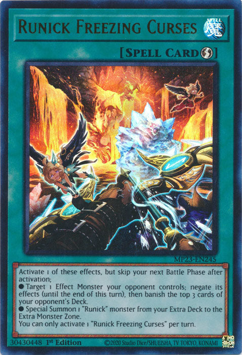 Runick Freezing Curses - MP23-EN245 - Ultra Rare - 1st Edition available at 401 Games Canada