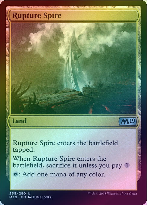 Rupture Spire (Foil) (M19) available at 401 Games Canada